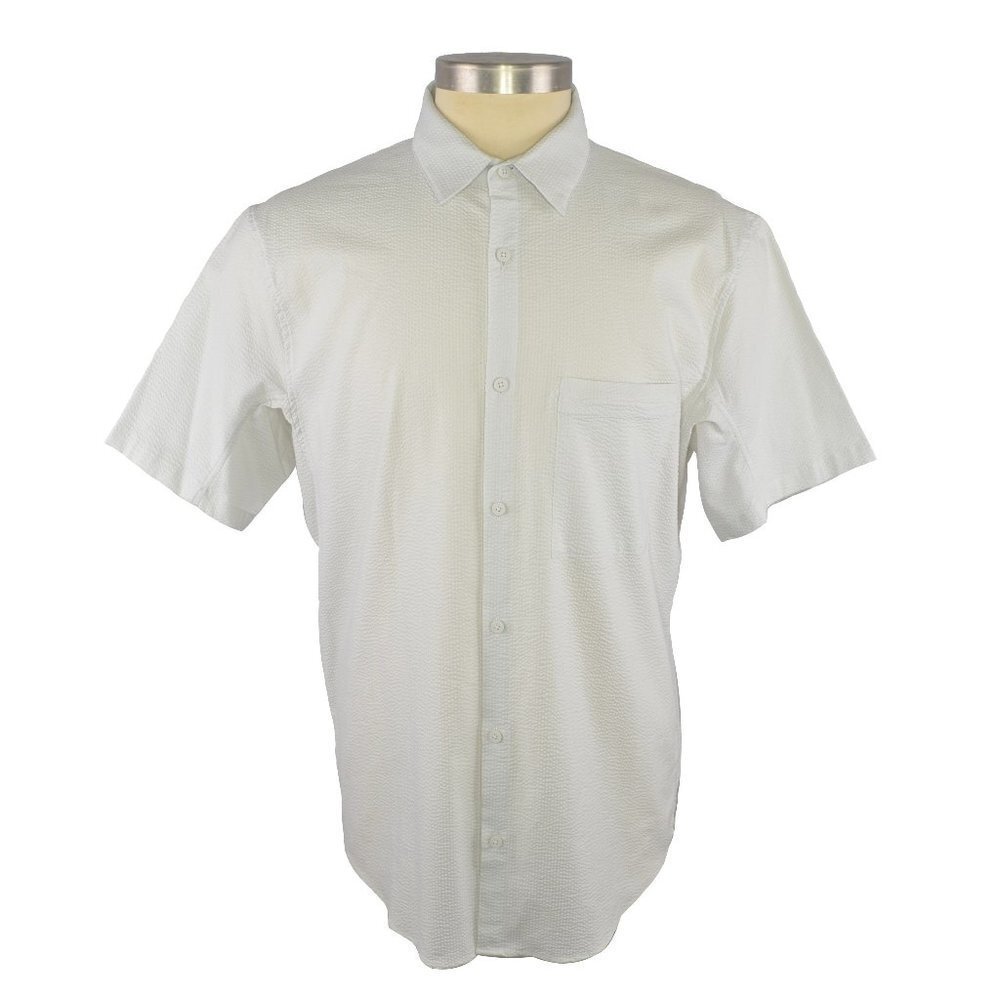 lululemon Street Lite Short Sleeve Button Down Shirt Size XXL in Vapor Grey